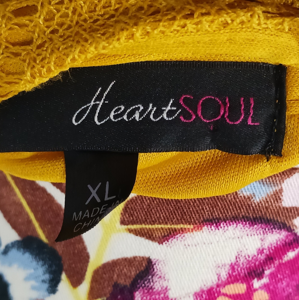 Heart soul mustard color knitted top - Picture 4 of 6